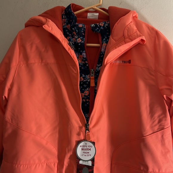 NEW Girls’ 3-in-1 Systems Jacket/Coat from Swiss Tech Size 14/16 - Picture 4 of 12
